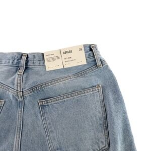 AGOLDE 90s Jean Mid Rise Loose Fit Snapshot Light Wash Denim A069D-1141 Size 28